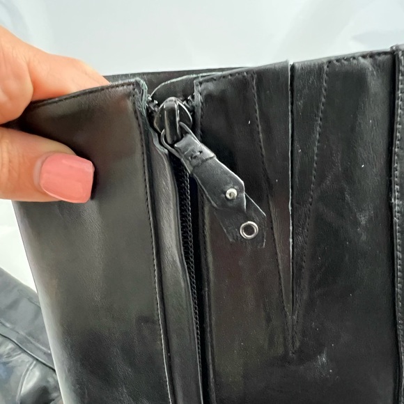 Black Leather Cole Haan NIKEAIR SZ 8 - Picture 10 of 11